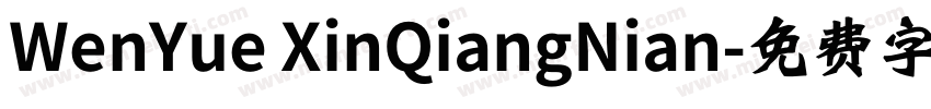WenYue XinQiangNian字体转换